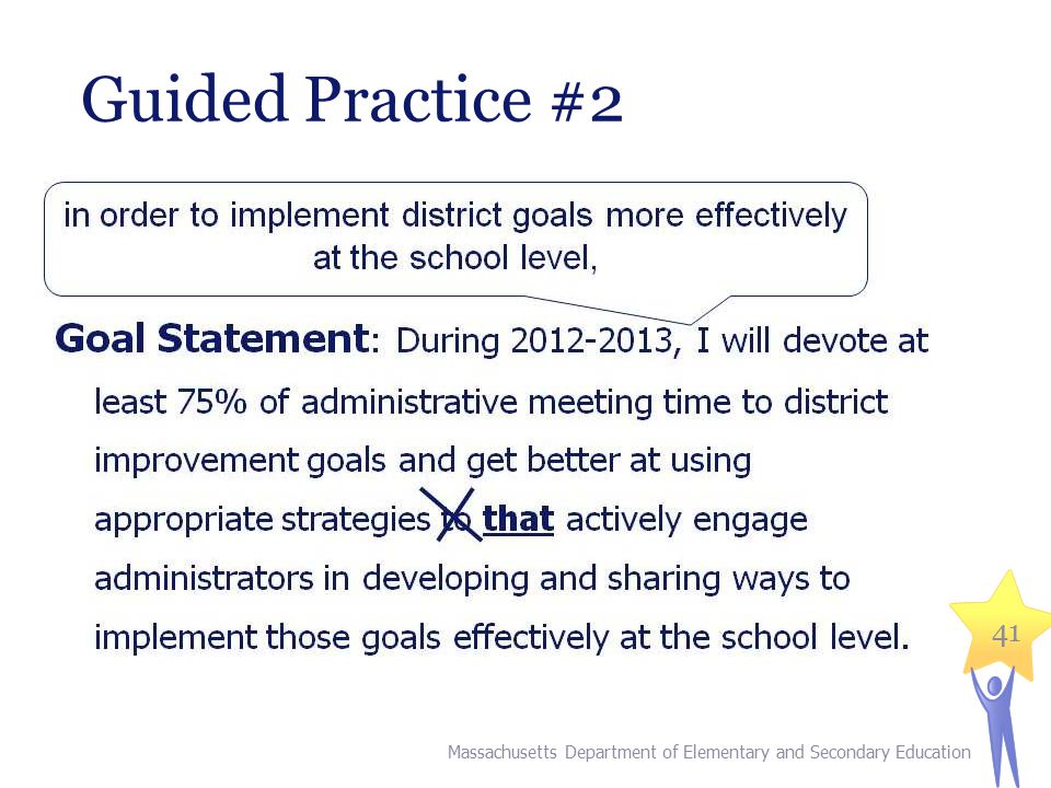 41 Guided Practice #2 Massachusetts Department of Elementary and Secondary Education