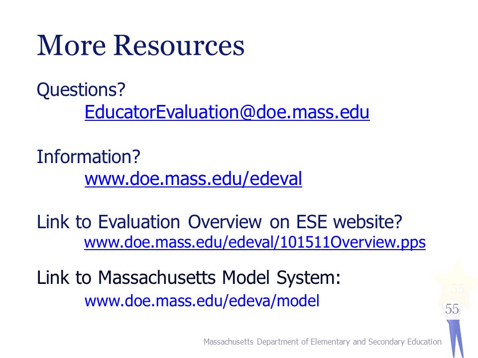 55 More Resources Questions. Information.
