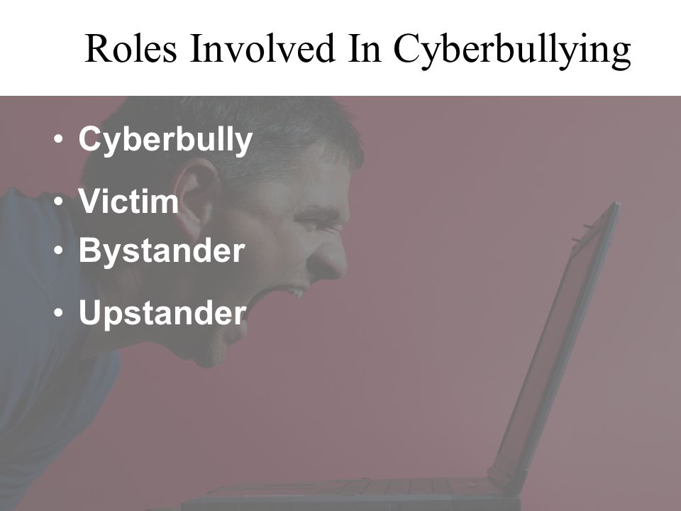Roles Involved In Cyberbullying Cyberbully Victim Bystander Upstander