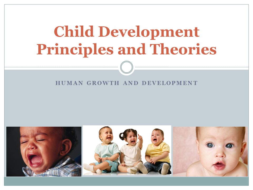 Child Development Principles and Theories HUMAN GROWTH AND DEVELOPMENT