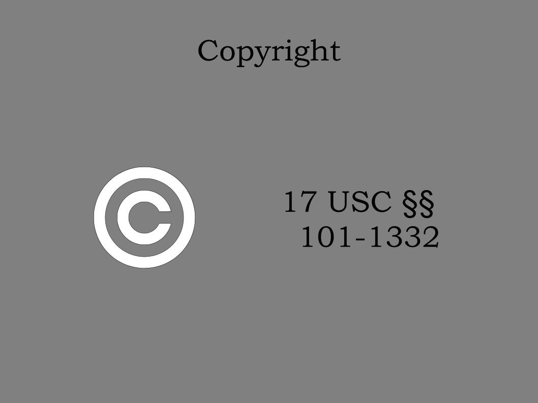 Copyright 17 USC §§