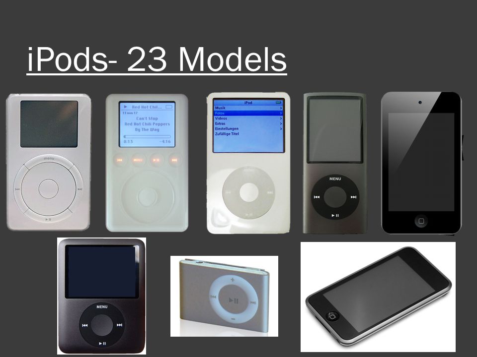 iPods- 23 Models