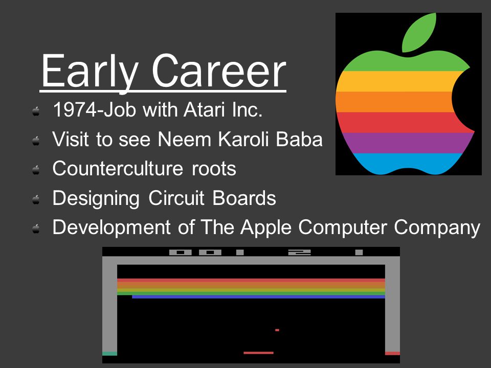 Early Career 1974-Job with Atari Inc.
