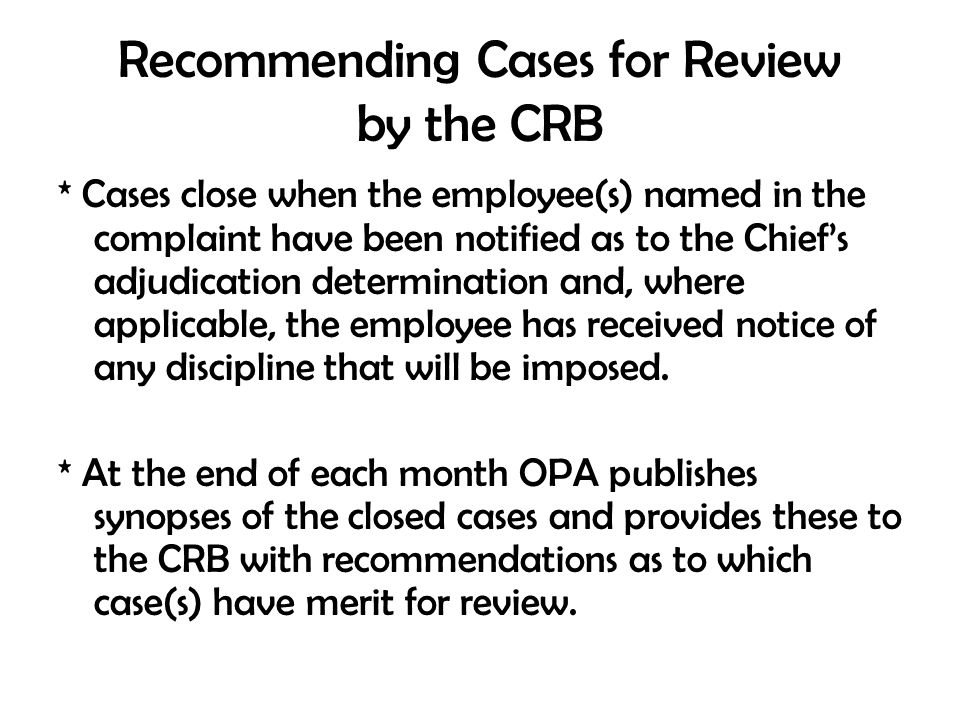 Opa Closed Case Summaries Opa Closed Case Summaries