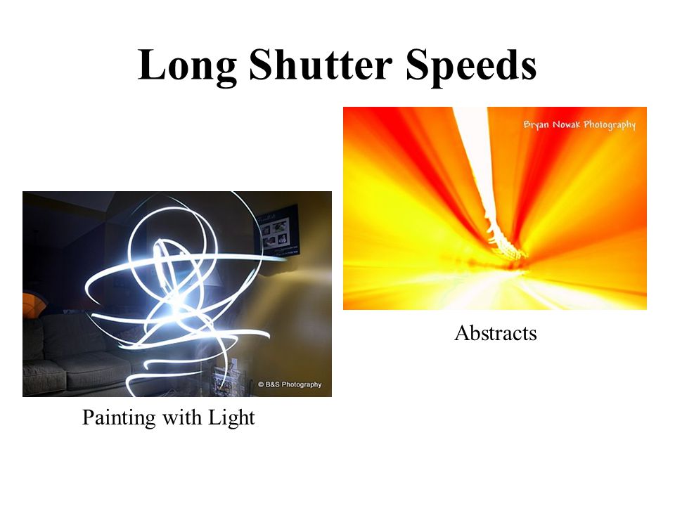 Long Shutter Speeds Painting with Light Abstracts