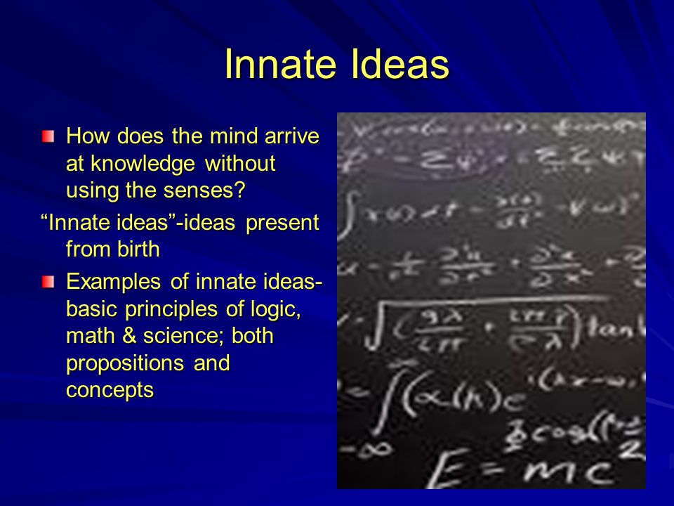 innate knowledge examples