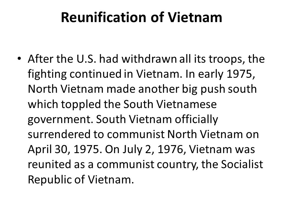The Domino Theory Vietnam guiding question - Did the war in Vietnam represent a triumph or failure of American foreign policy? - ppt download