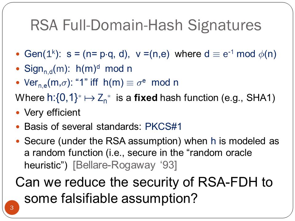 Yevgeniy Dodis Iftach Haitner Aris Tentes On The In Security Of Rsa Signatures Ppt Download Yevgeniy Dodis Iftach Haitner Aris Tentes On The In Security Of Rsa Signatures Ppt Download