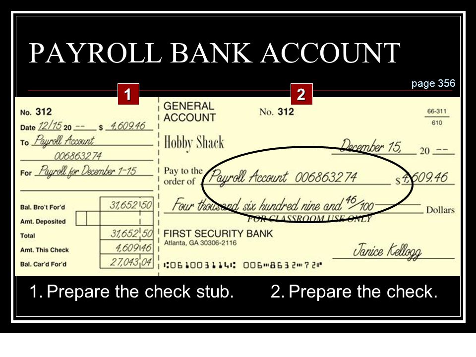 LESSON 12-4 Preparing Payroll Checks 1.