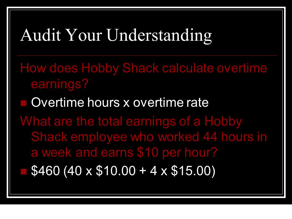 12-16 Audit Your Understanding What is a payroll.
