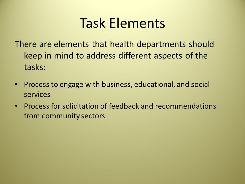 Function 3: Improve actions to lessen the impact of future incidents Tasks: What things can health departments do to improve.