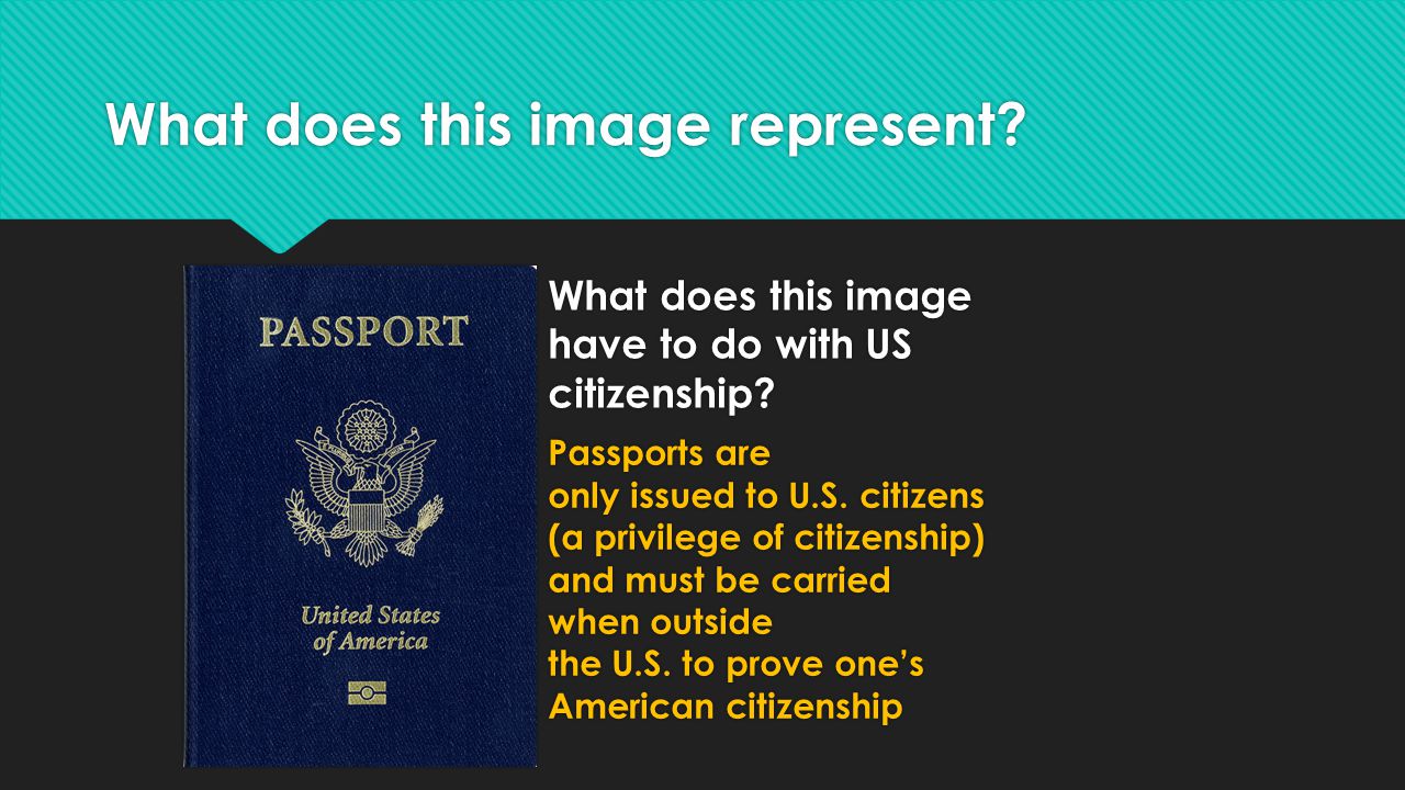 What does this image represent. What does this image have to do with US citizenship.