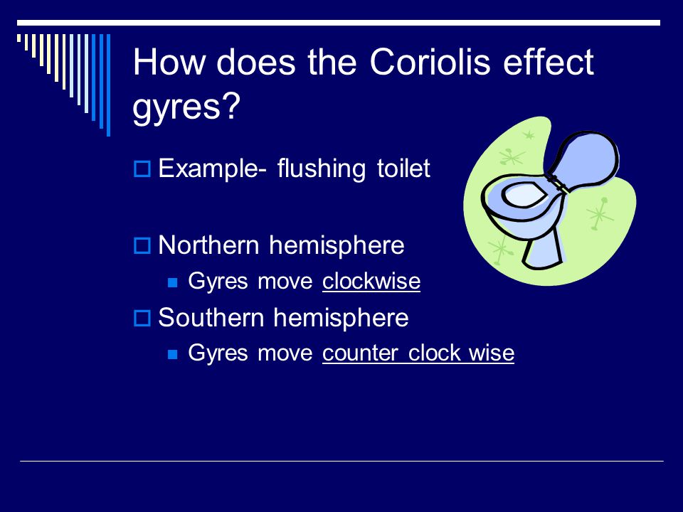 How does the Coriolis effect gyres.