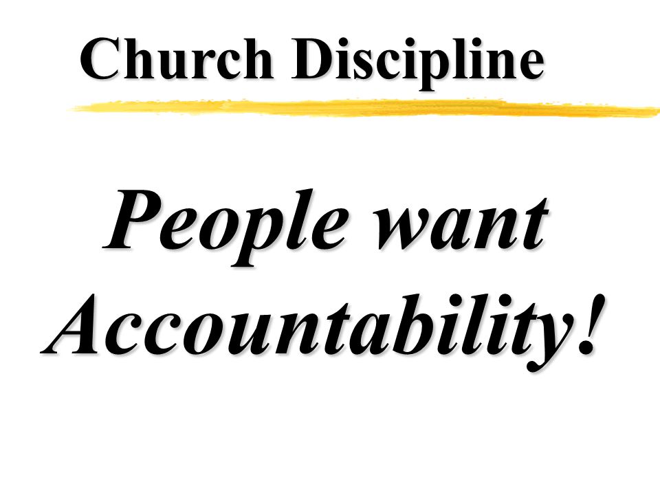 People want Accountability!