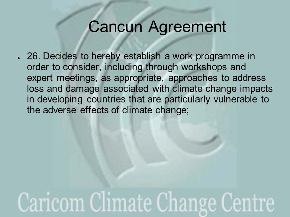 Cancun Agreement ● 26.