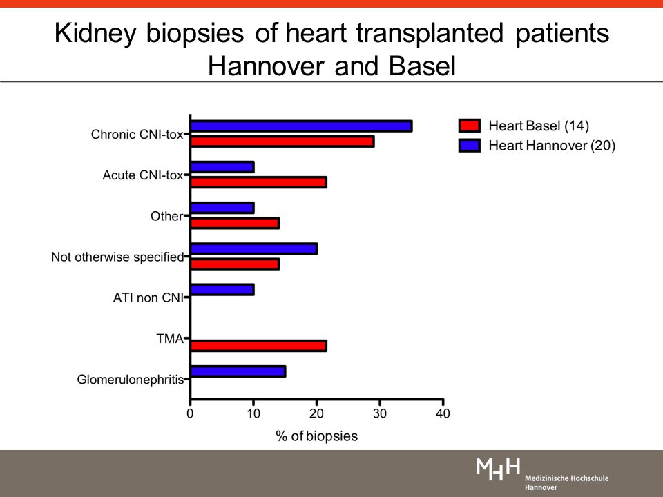 Kidney biopsies of heart transplanted patients Hannover and Basel