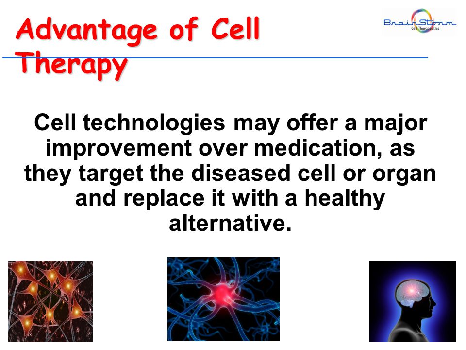 Cell technologies may offer a major improvement over medication, as they target the diseased cell or organ and replace it with a healthy alternative.