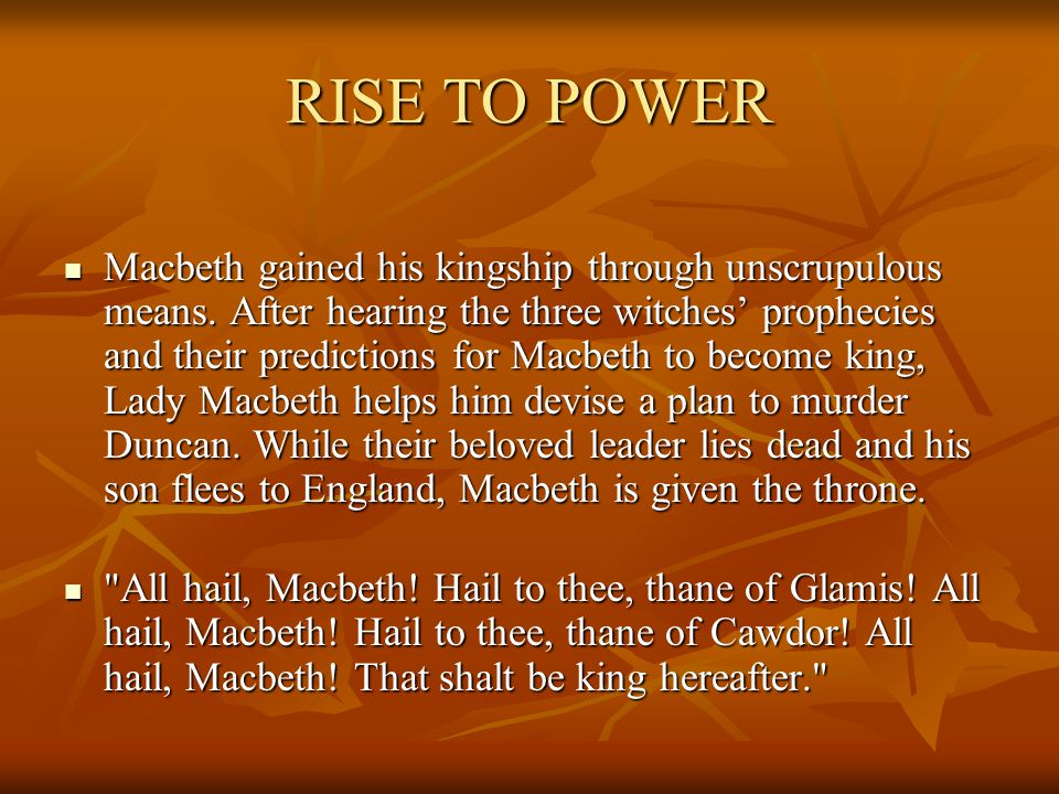 power corrupts macbeth