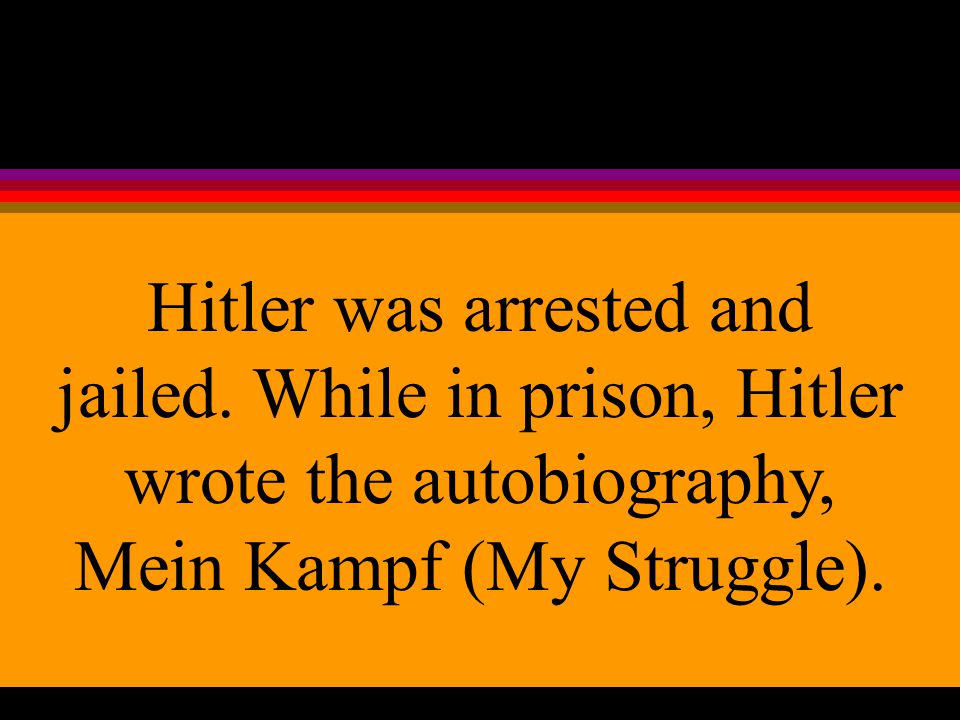 During the inflationary crisis of 1923, Hitler made an attempt to seize power.