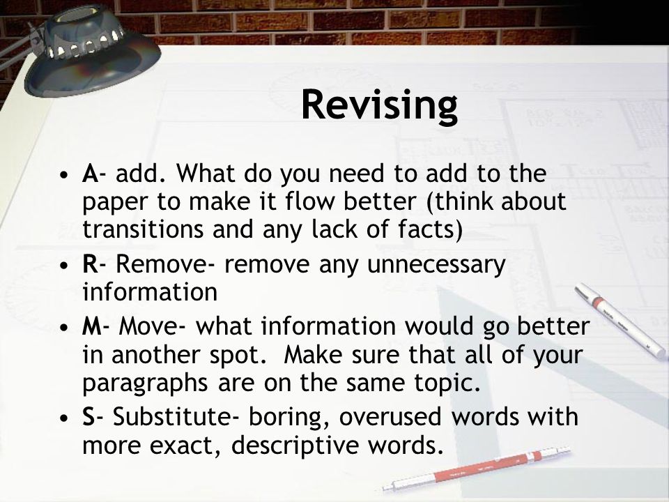 Revising A- add.