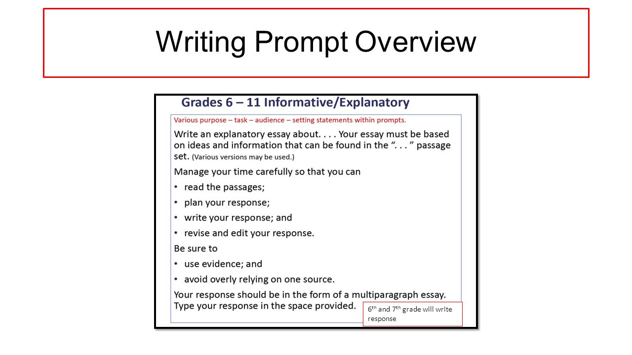 8th grade writing prompts florida