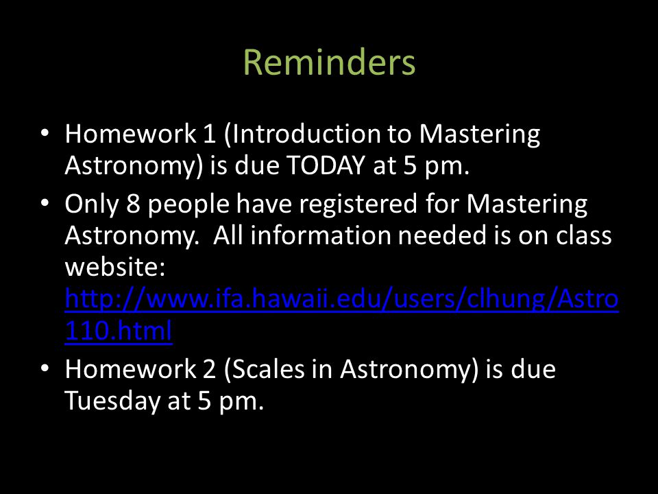 mastering astronomy answers for homework