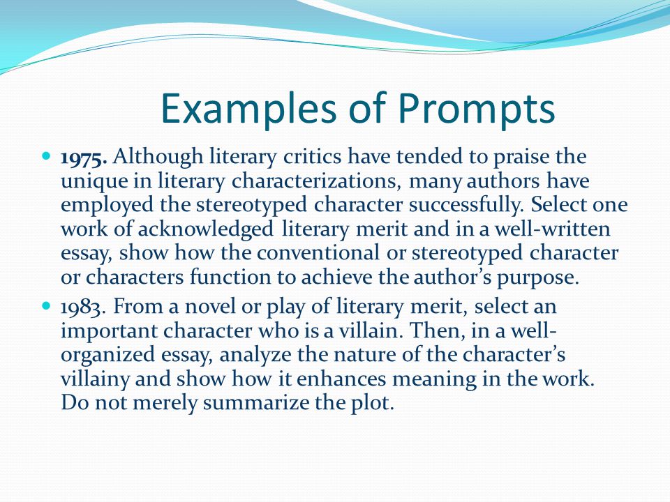 Examples of Prompts 1975.