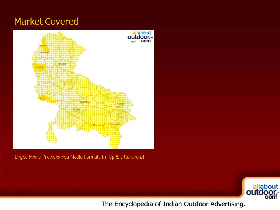 Market Covered Engee Media Provides You Media Formats in Up & Uttaranchal