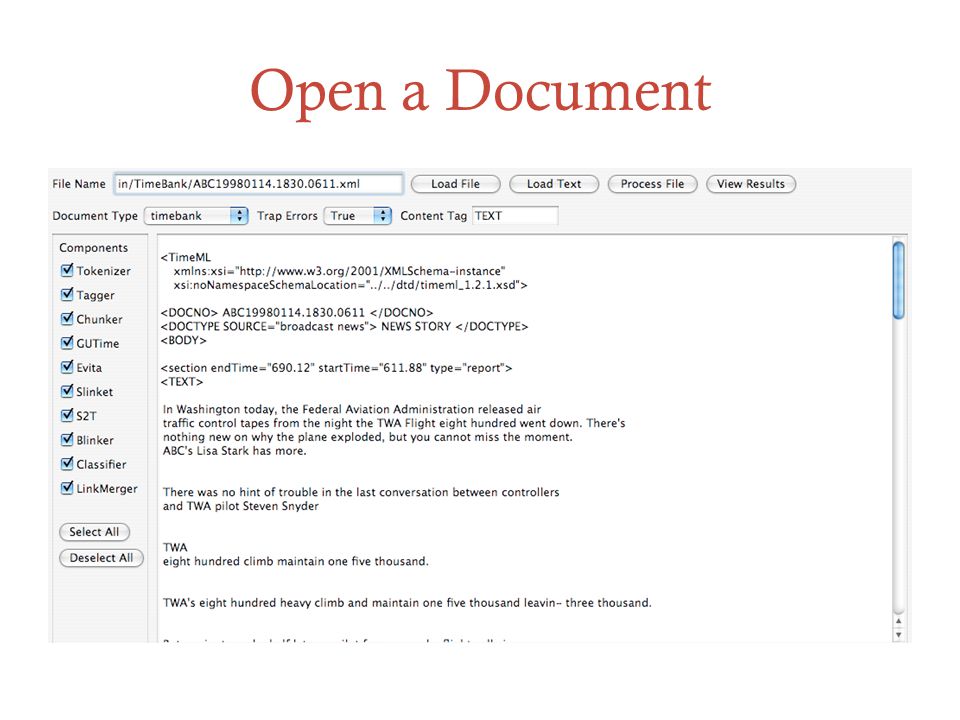 Open a Document