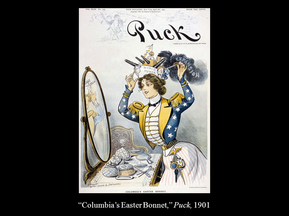 Columbia’s Easter Bonnet, Puck, 1901