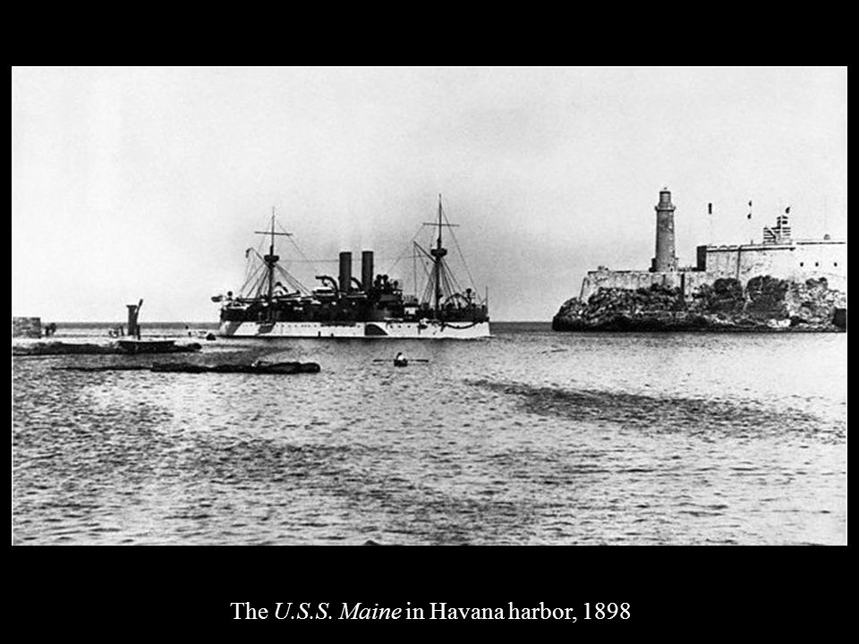 The U.S.S. Maine in Havana harbor, 1898