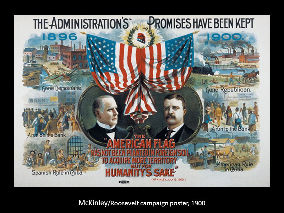 McKinley /Roosevelt campaign poster, 1900