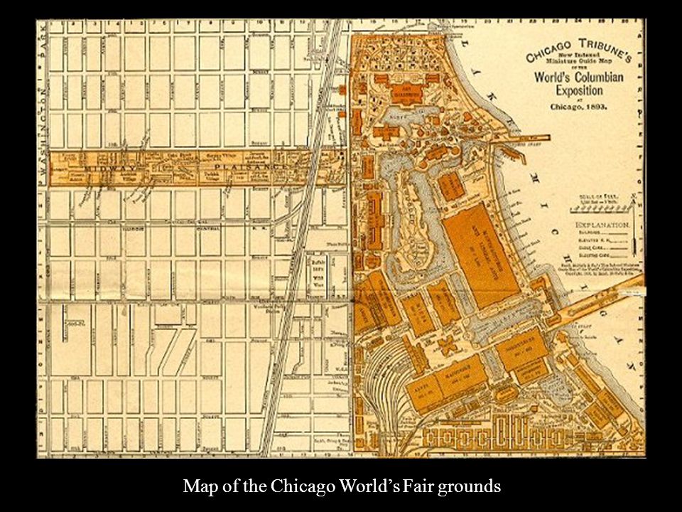 Map of the Chicago World’s Fair grounds