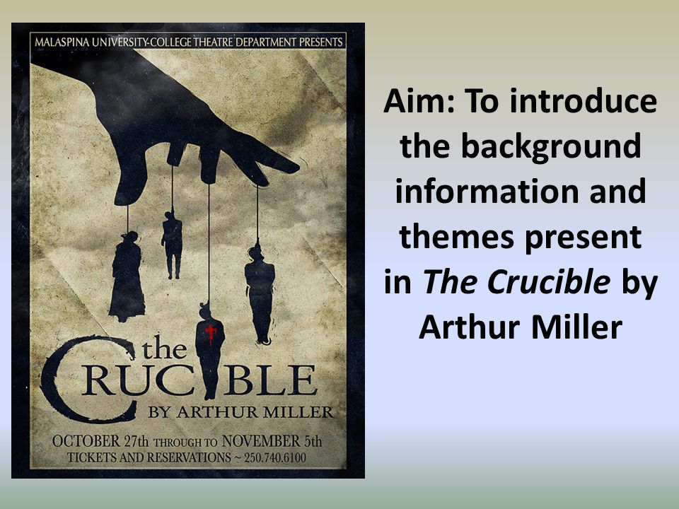 arthur miller the crucible themes