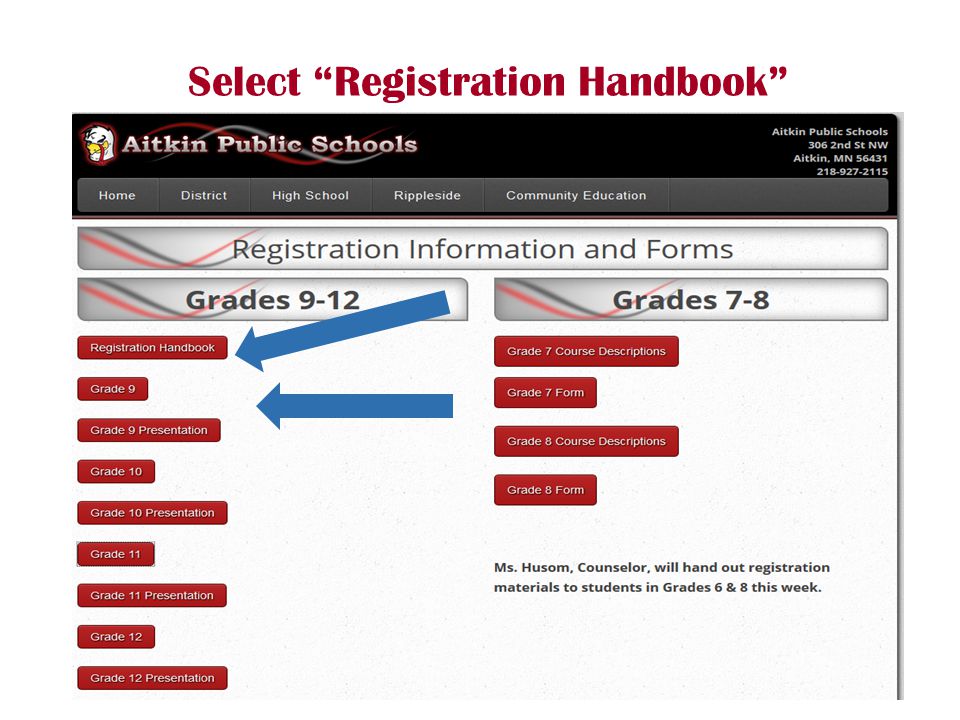 Select Registration Handbook