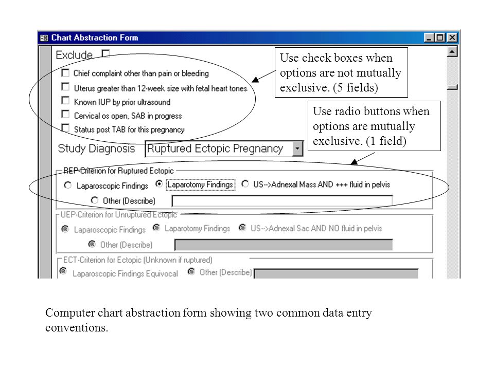 Chart Abstraction Form