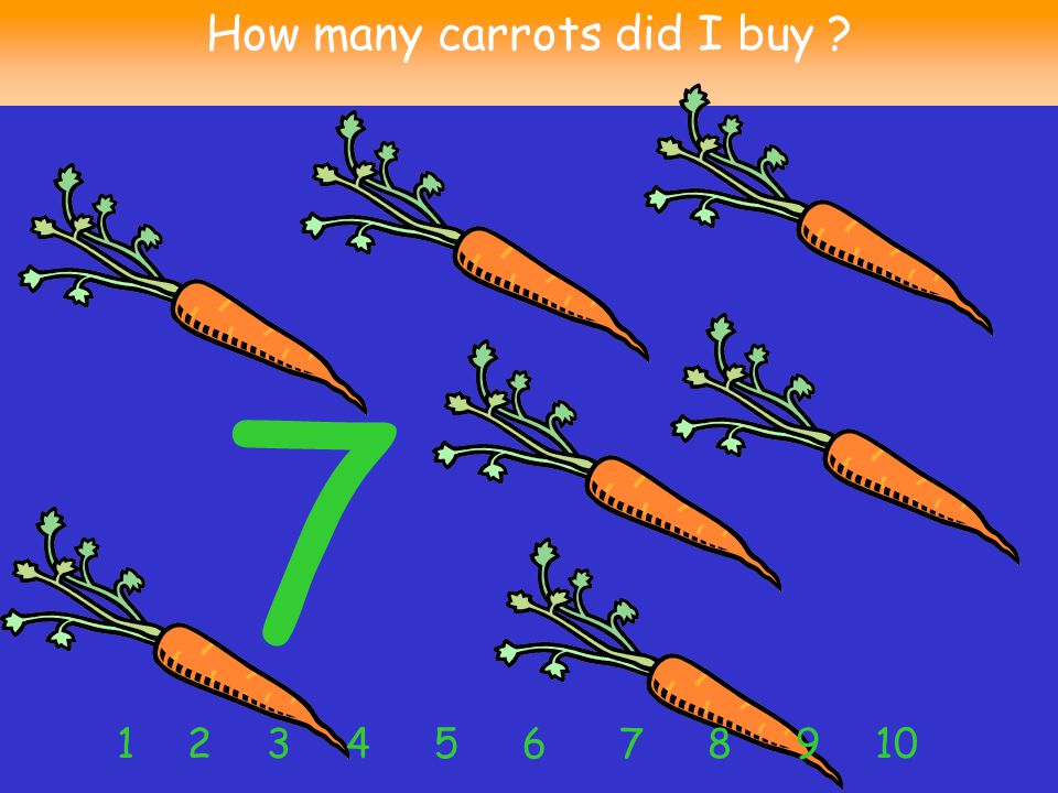 How many carrots did I buy