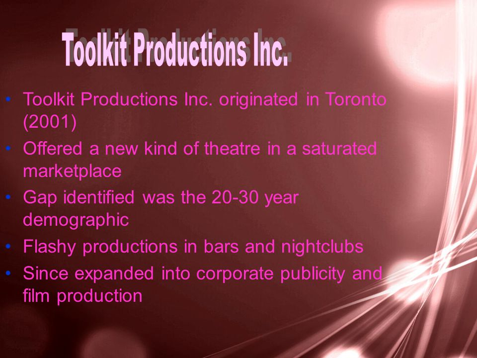 Toolkit Productions Inc.