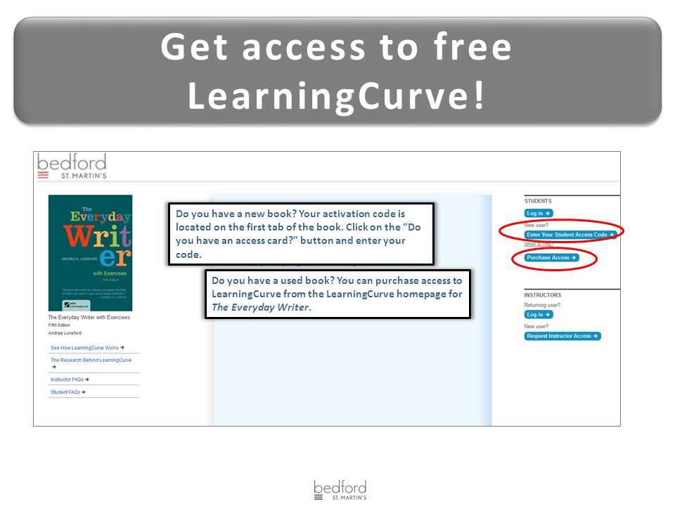Get access to free LearningCurve. Get access to free LearningCurve.