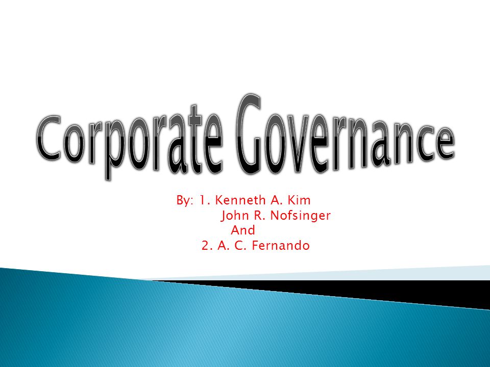 by 1 kenneth a kim john r nofsinger and 2 a c fernando ppt john nofsinger