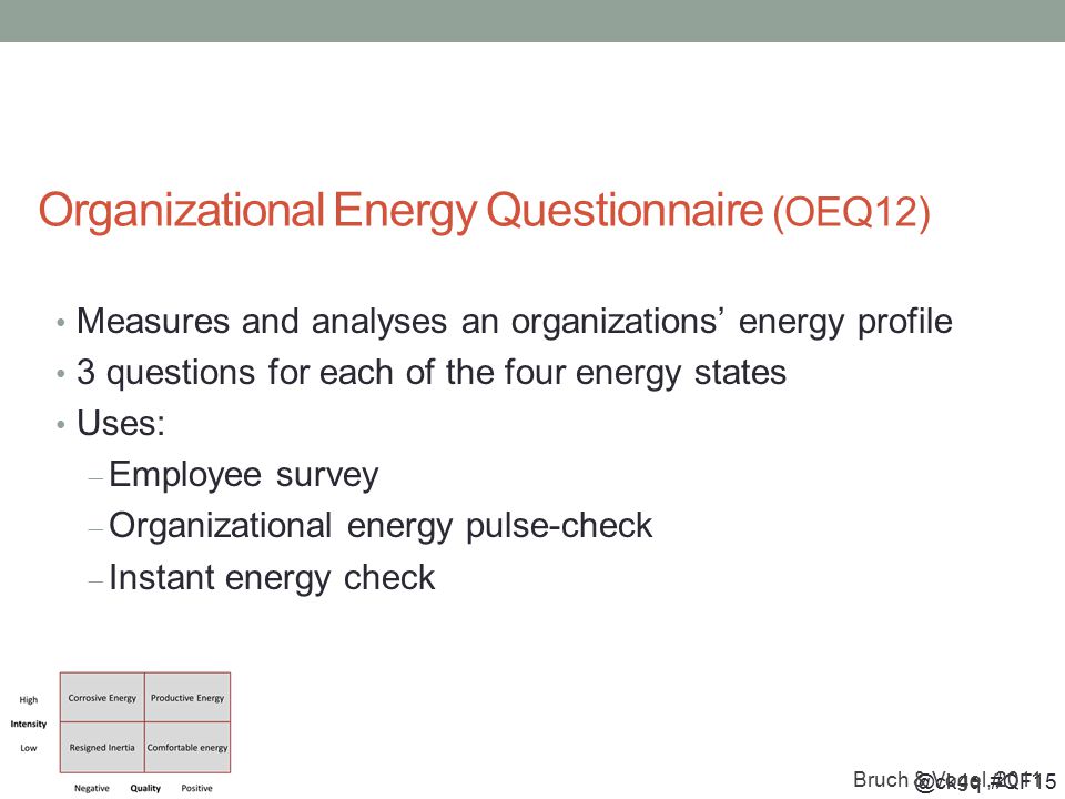 ORGANIZATIONAL ENERGY Fuel of High Performance Christina I Quality Forum  ppt download