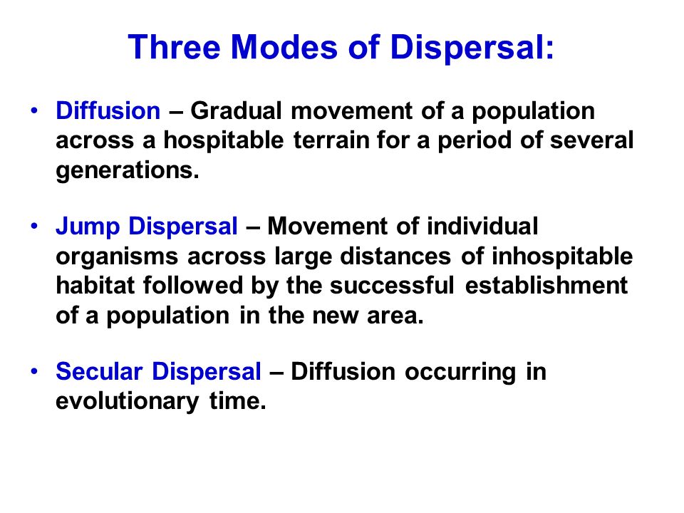 Factors Limiting Distribution: Dispersal – Chapter ppt download