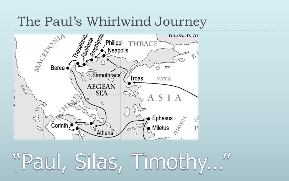 The Paul’s Whirlwind Journey