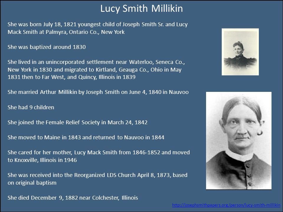 A família de Joseph Sr. e Lucy Mack Smith