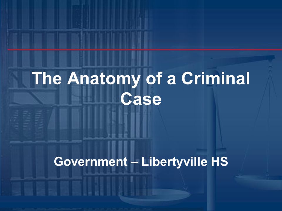 The Anatomy of a Criminal Case Government – Libertyville HS