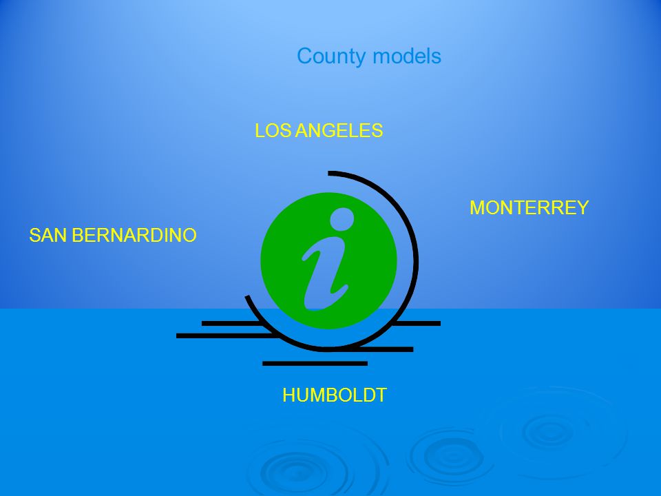 LOS ANGELES MONTERREY SAN BERNARDINO HUMBOLDT County models