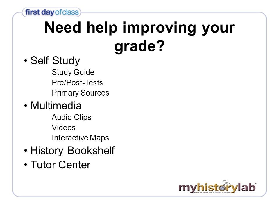 Need help improving your grade.