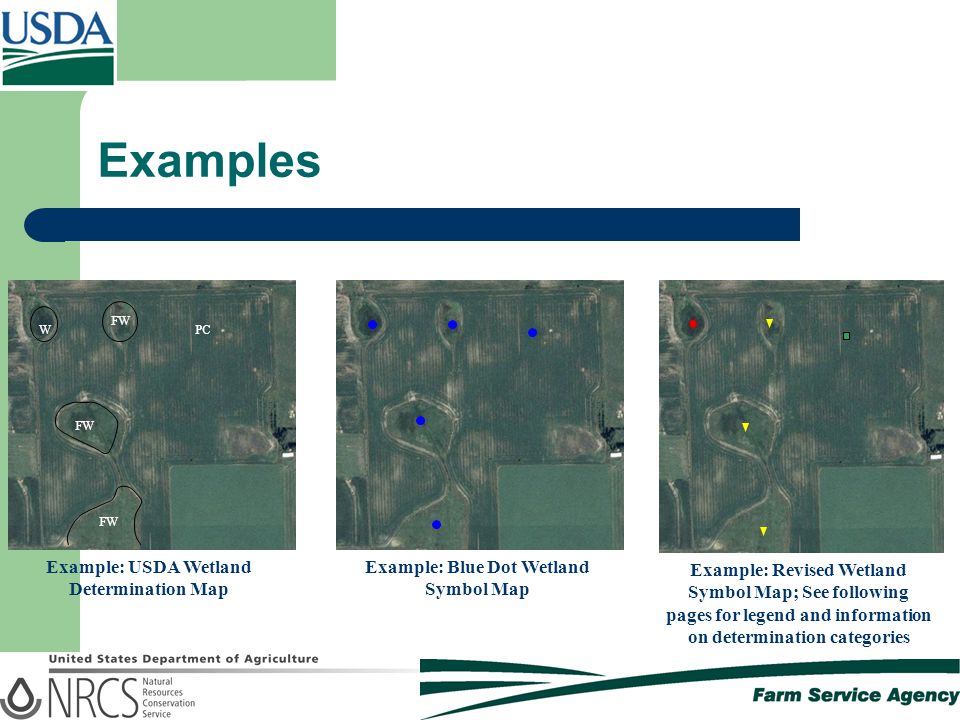 Usda Wetland Determination Map Revised Wetland Symbology And Disclaimers On Fsa Maps. - Ppt Download