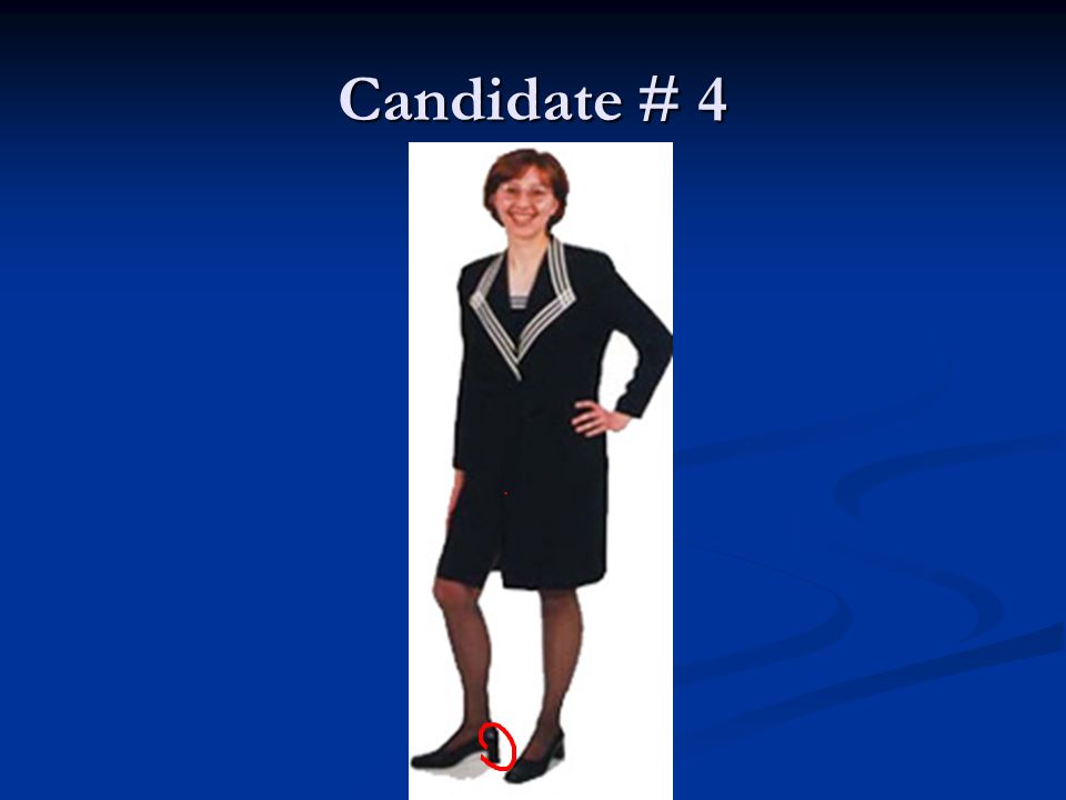 Candidate # 4.