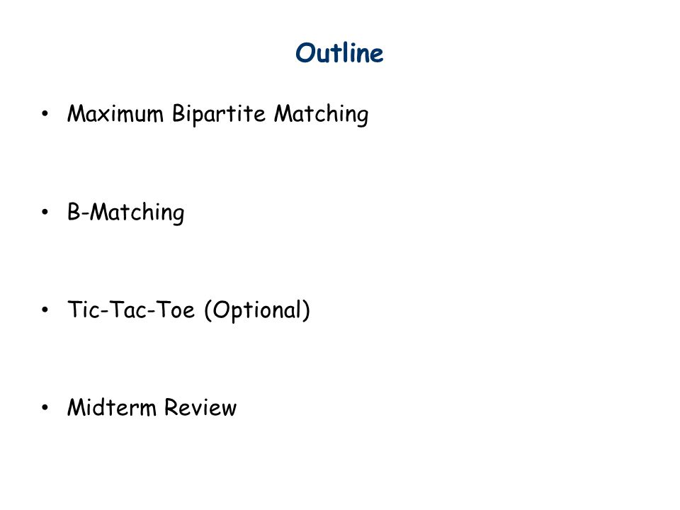 Tutorial 6 of CSCI2110 Bipartite Matching Tutor: Zhou Hong ( 周宏 ) - ppt  download